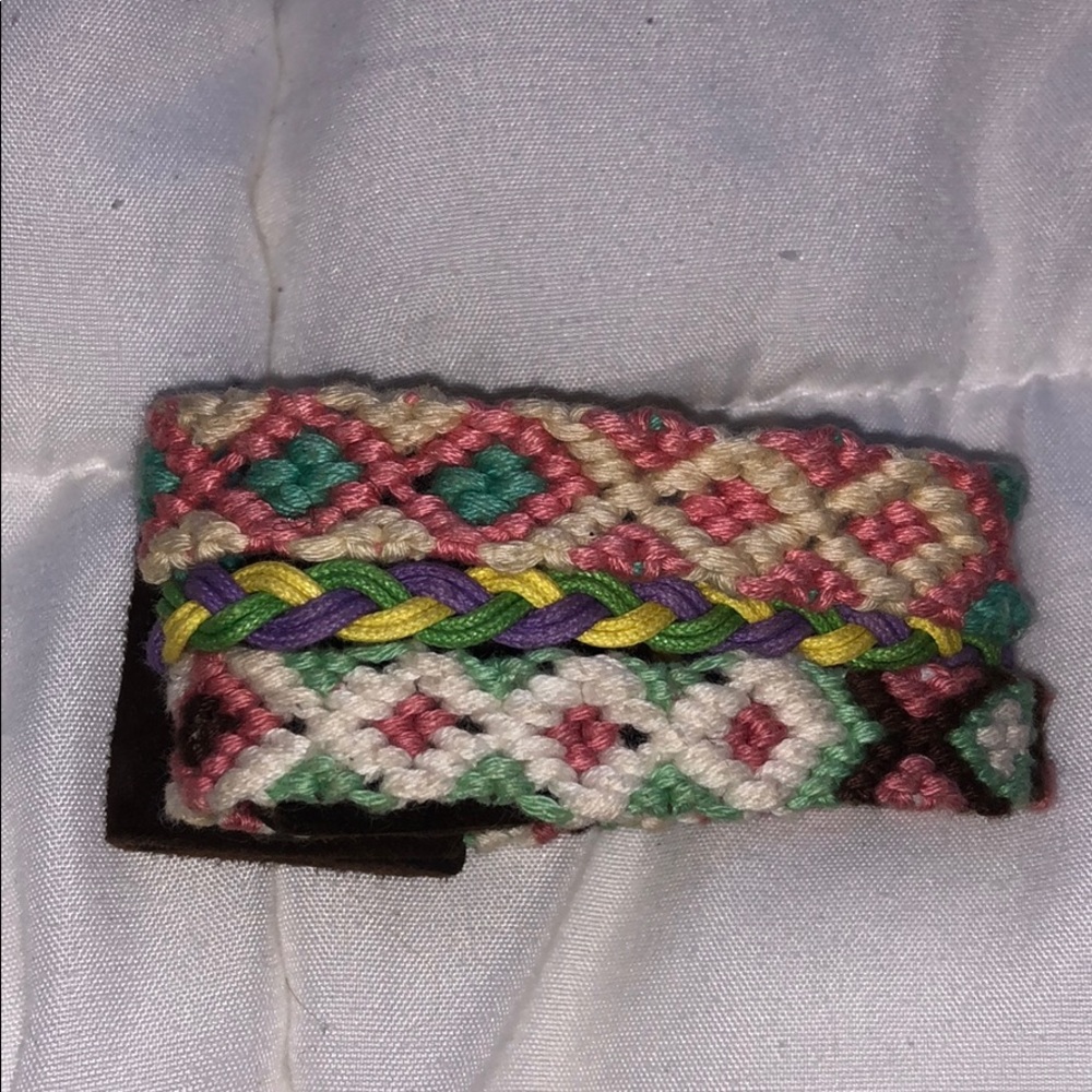 Woven triple bracelet